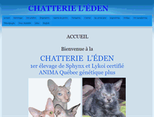 Tablet Screenshot of chatterieeden.com